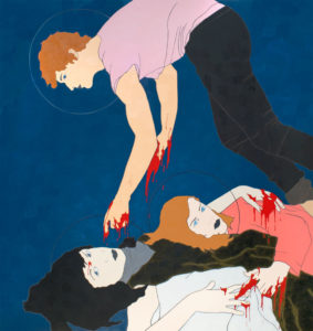 Saint Quiricus, Saint Pinianus and Saint Melania | 2010 | 190x180 cm | oiln on canvas