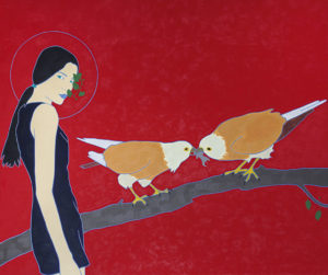Die heilige Vestia | 2014 | 160x190 cm | oil on canvas