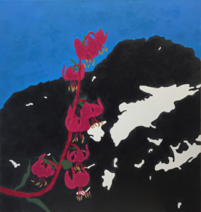 Lilies on the Suvretta slope | 2016	| 90x85 cm | oil on canvas